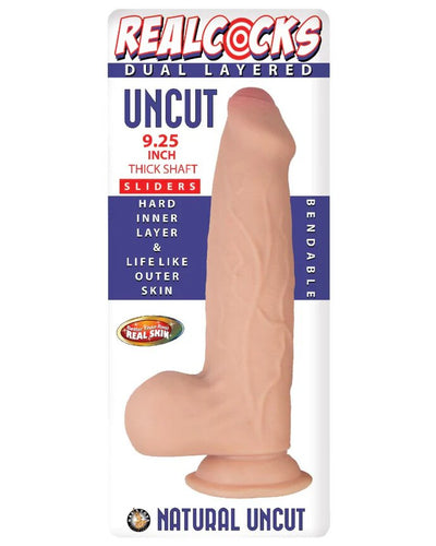 Real Cocks 9" Natural Uncut