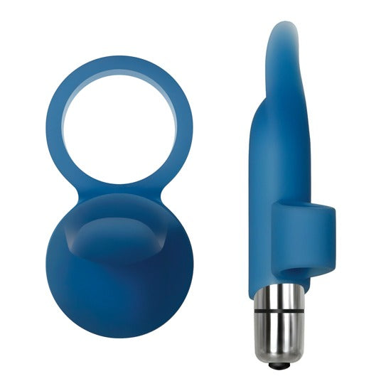 A&E Blue Dolphin Finger Vibe